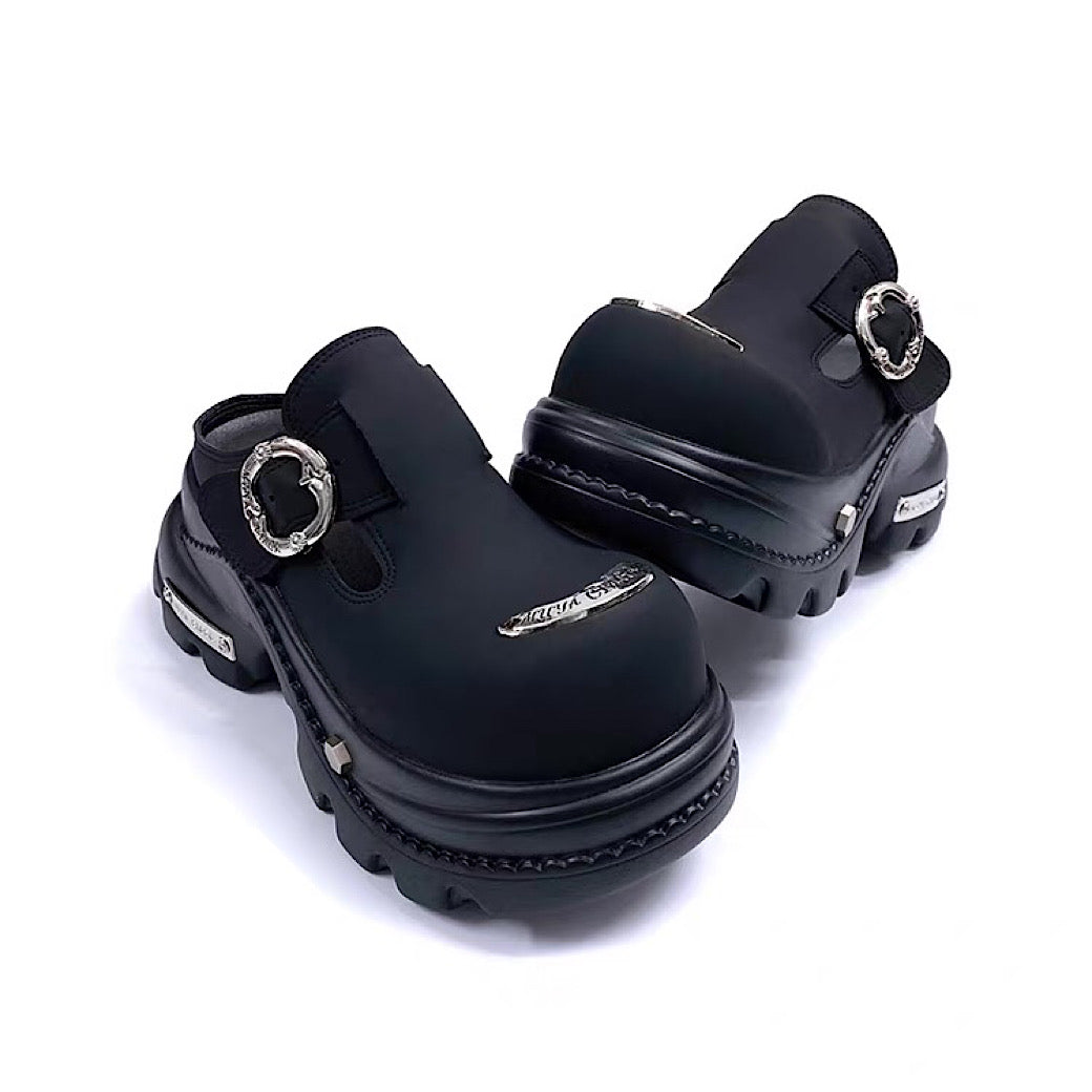 Belt buckle design platform sandal-style sneakers  OR0869