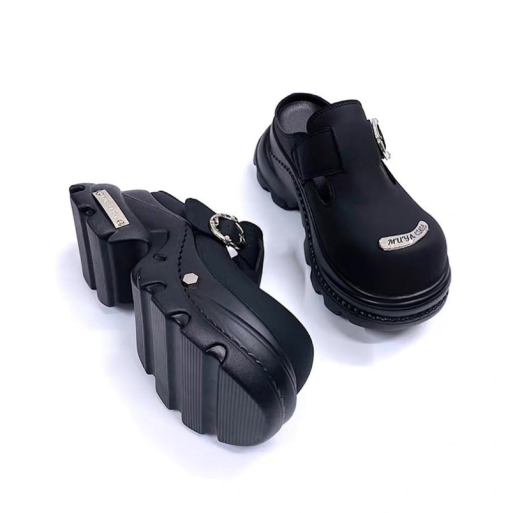 Belt buckle design platform sandal-style sneakers  OR0869