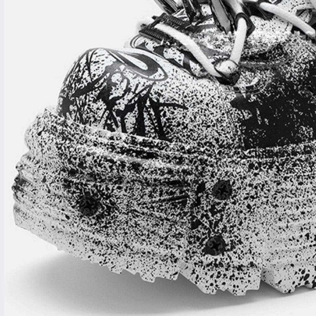 Monotone Wide Blade High Grade Platform Sneakers  OR0874
