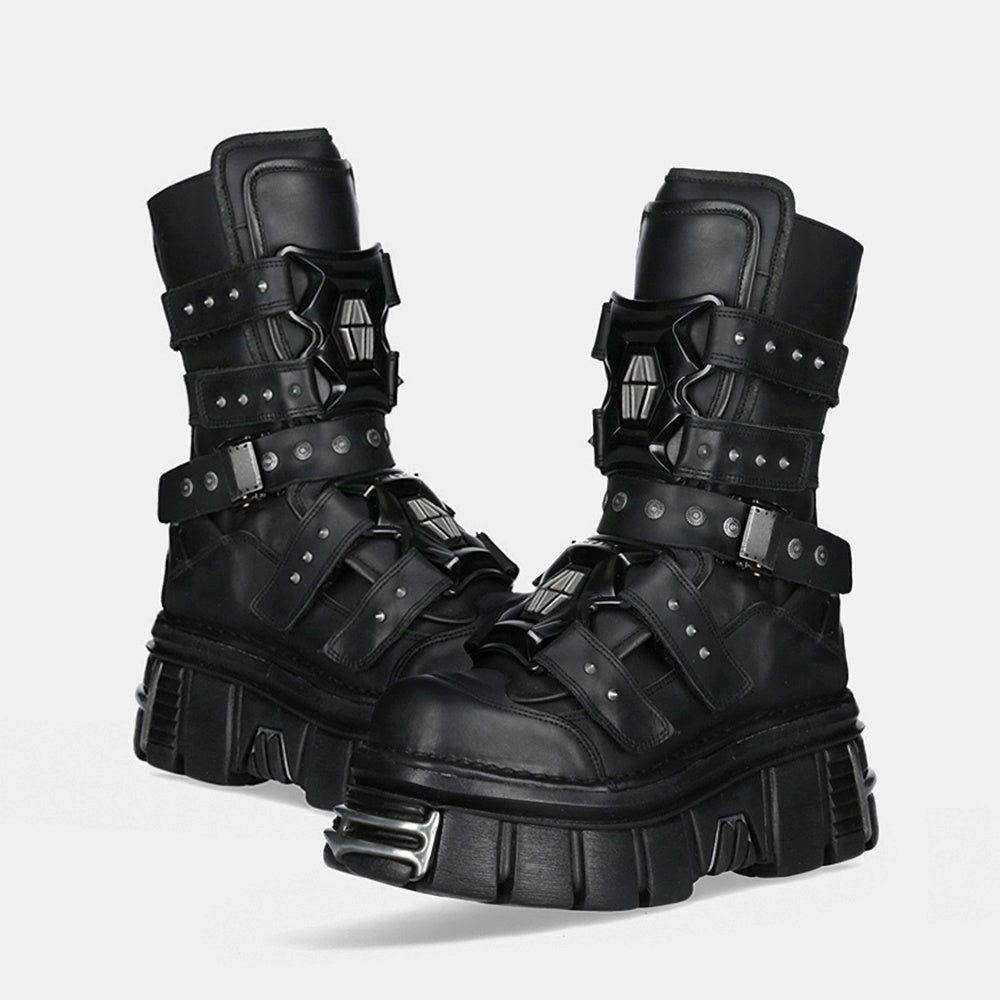 High-level gimmick punk street type boots  OR0875