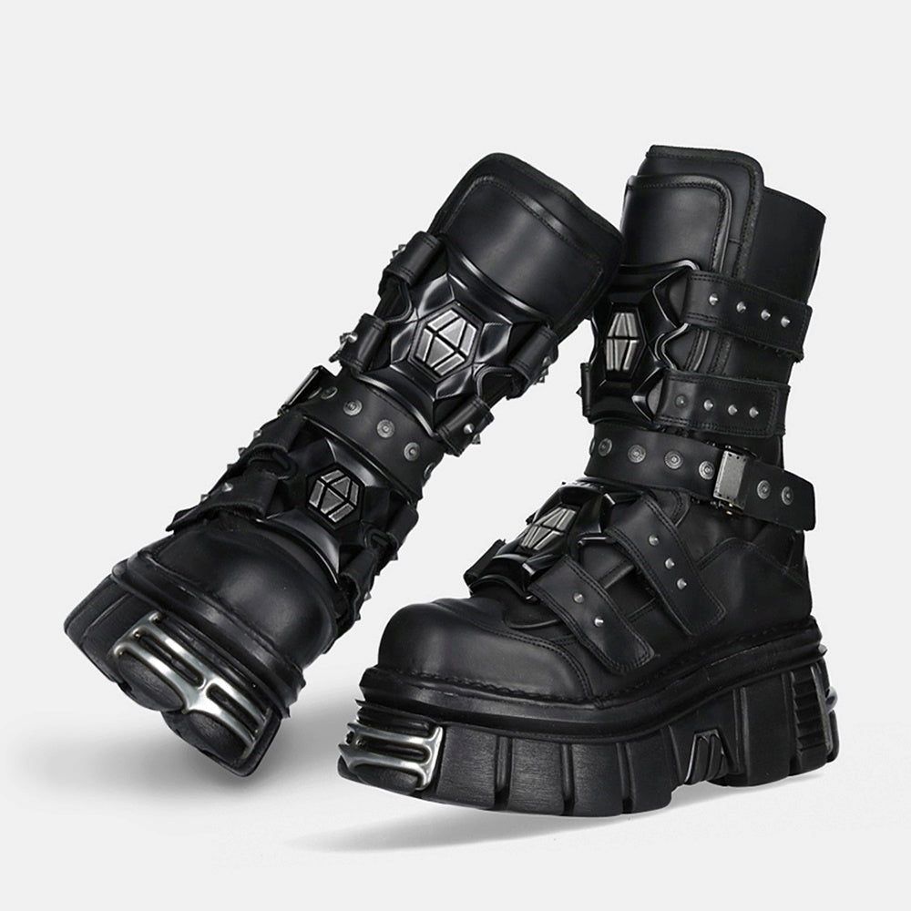 High-level gimmick punk street type boots  OR0875