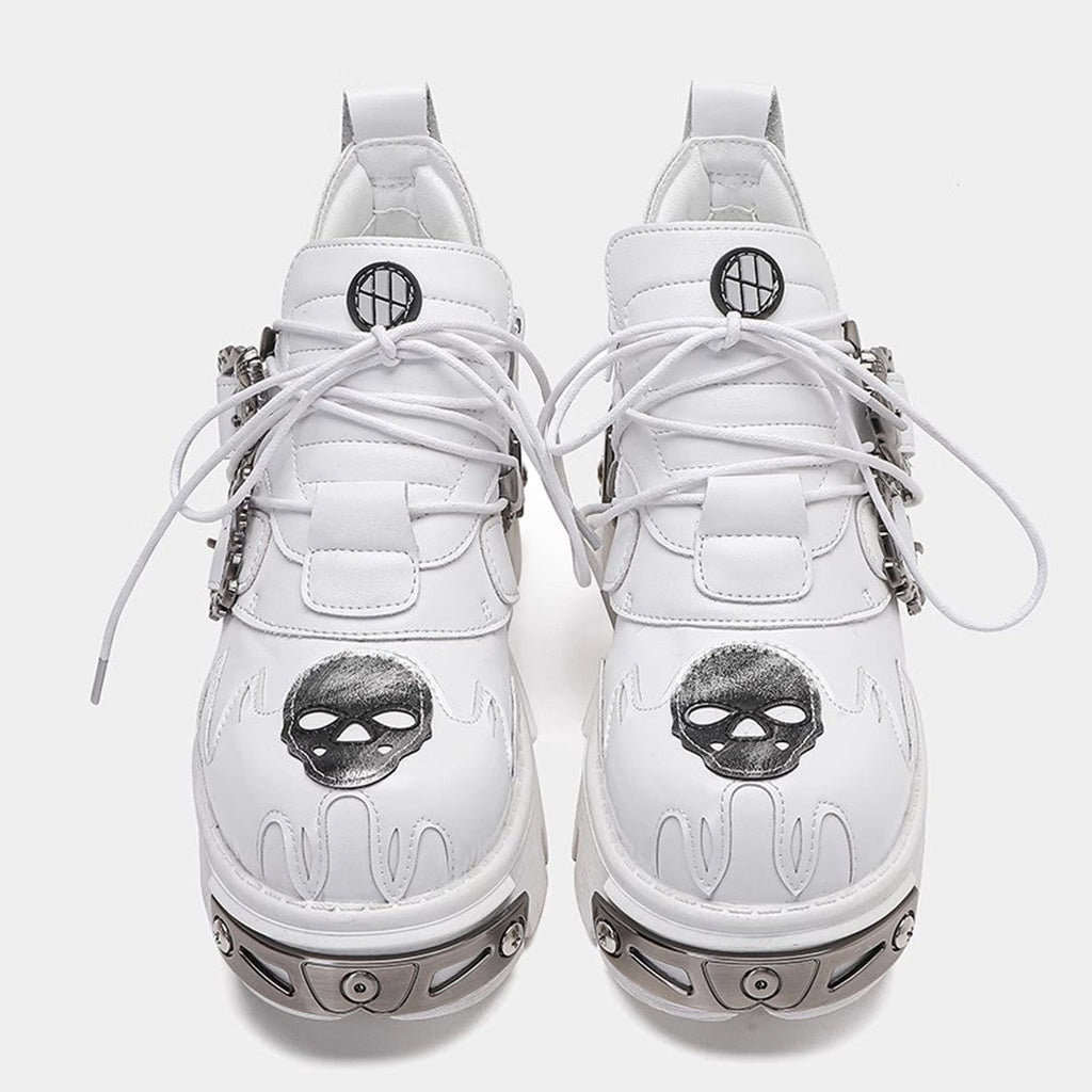 Double belt western heavy design thick sole silhouette sneakers  OR0877
