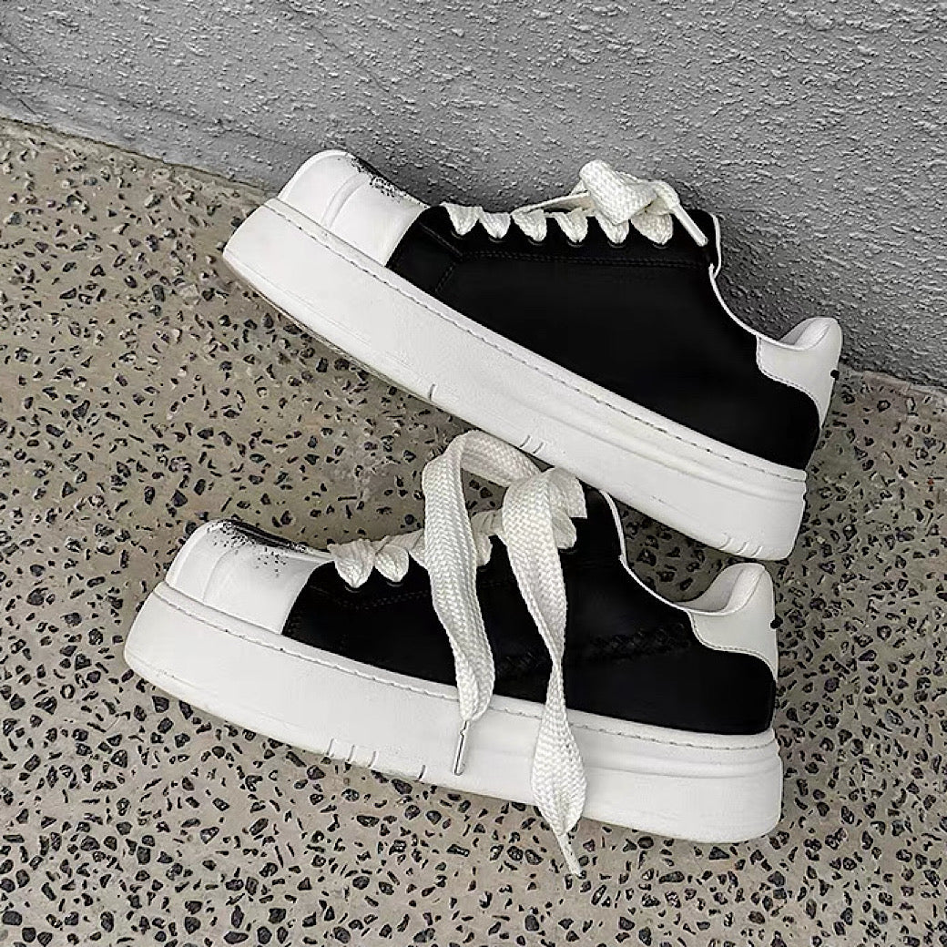 Basic monotone color platform sneakers  OR0896
