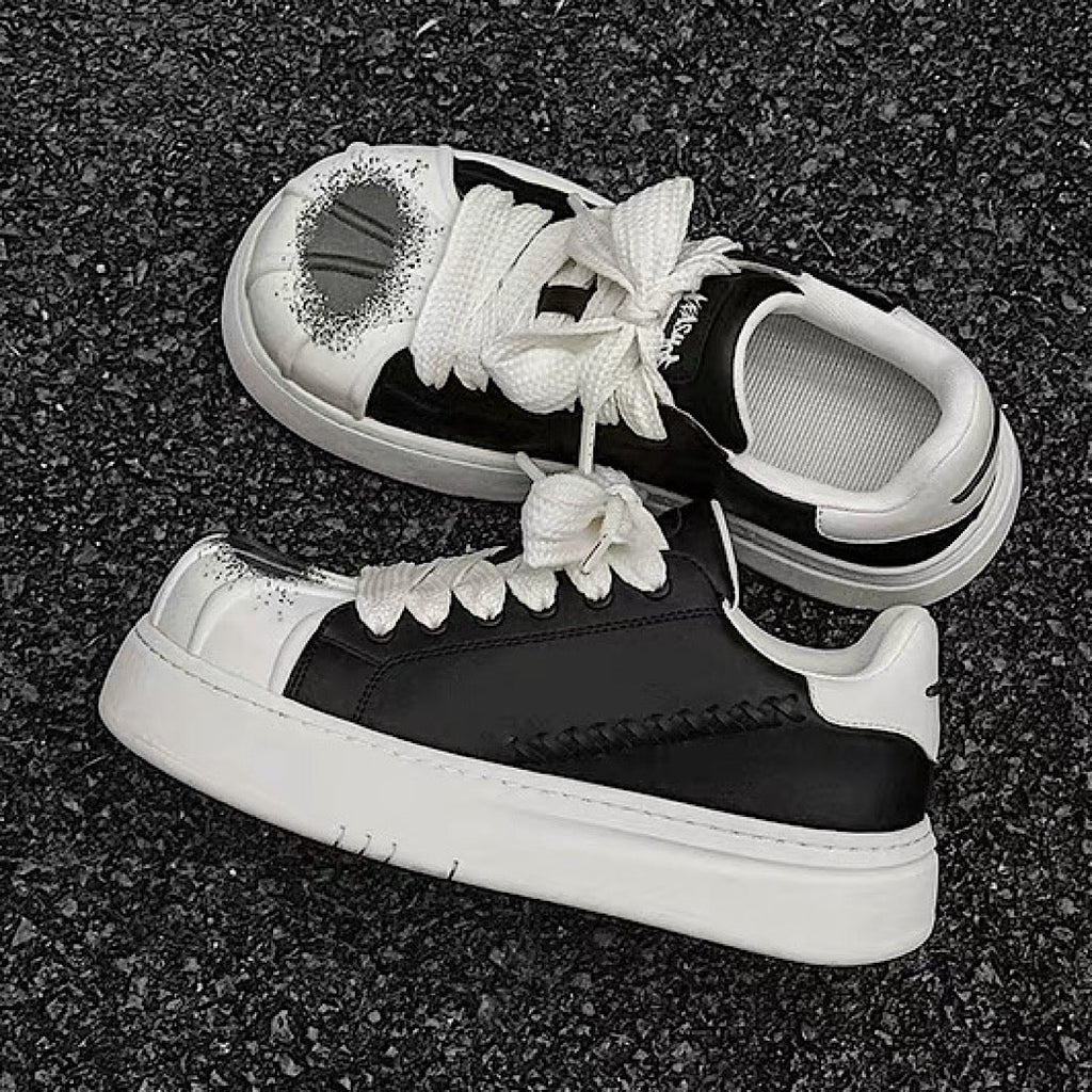Basic monotone color platform sneakers  OR0896