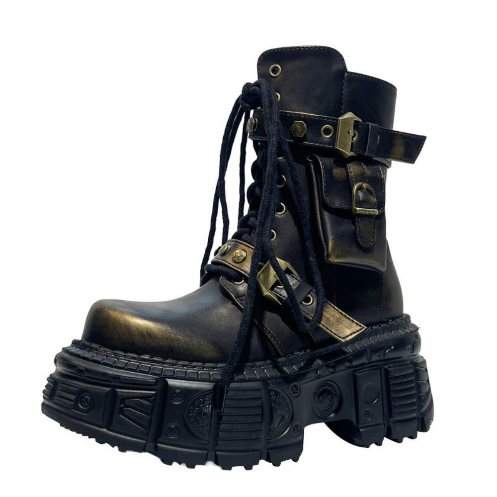 Gold Classic Design Vintage Random Boots  OR0897