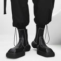 Stitch design square toe chelsea boots  OR0899