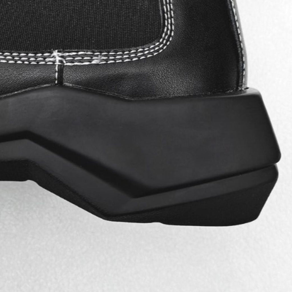 Stitch design square toe chelsea boots  OR0899