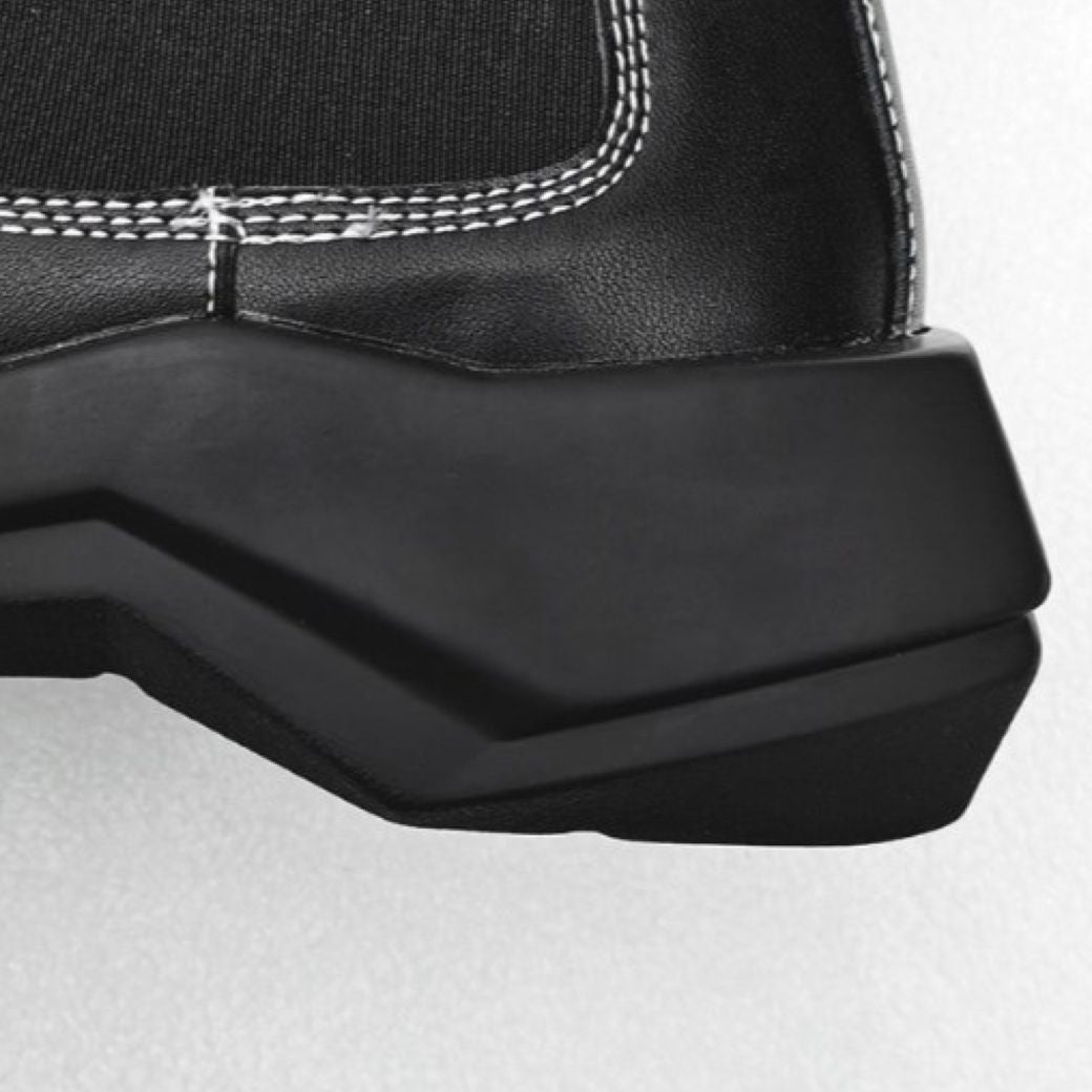 Stitch design square toe chelsea boots  OR0899