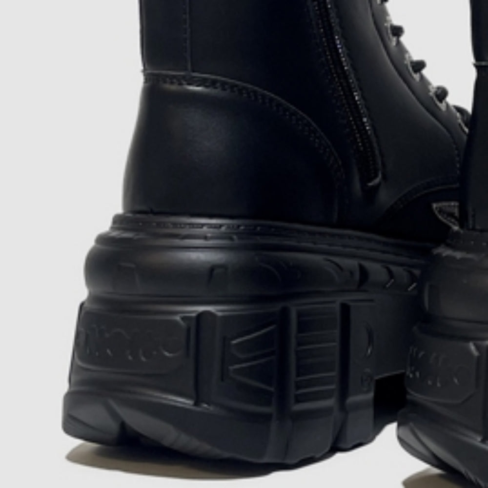 Basic Flame Style Blackness Boots  OR0901
