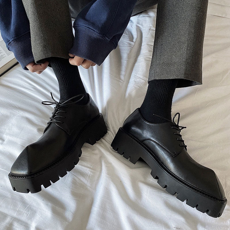 Angular silhouette design simple black shoes  OR0904