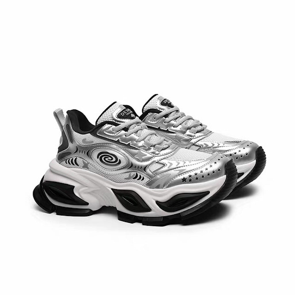 Marble Point Design Platform Casual Sneakers  OR0906