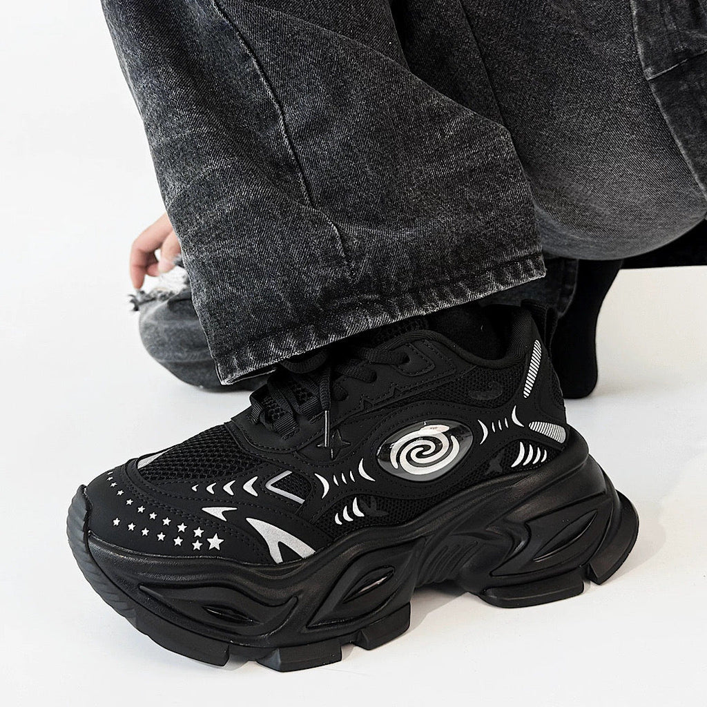 Marble Point Design Platform Casual Sneakers  OR0906