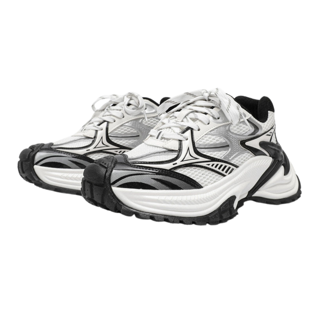 Mechanical sporty style platform sneakers  OR0917
