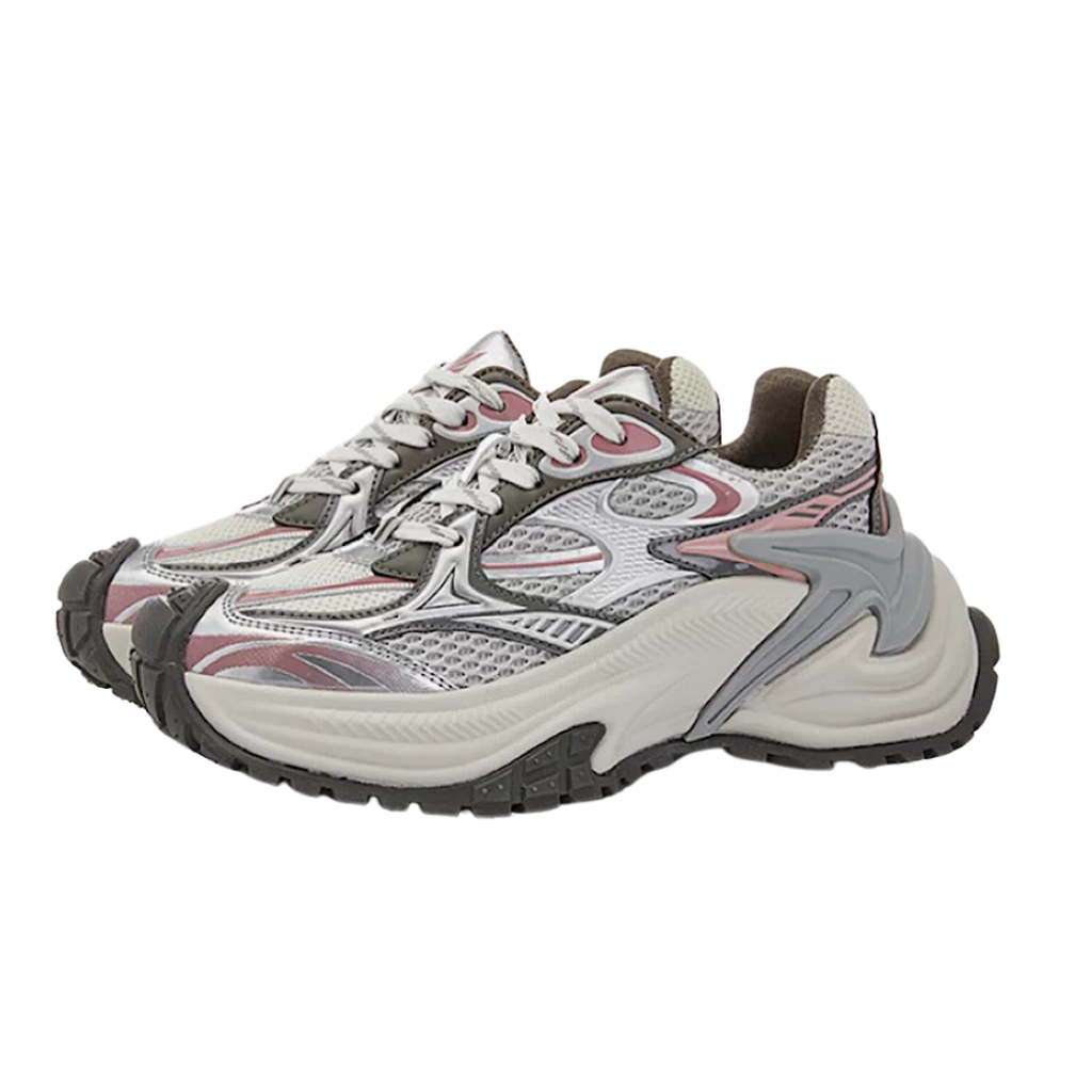 Mechanical sporty style platform sneakers  OR0917