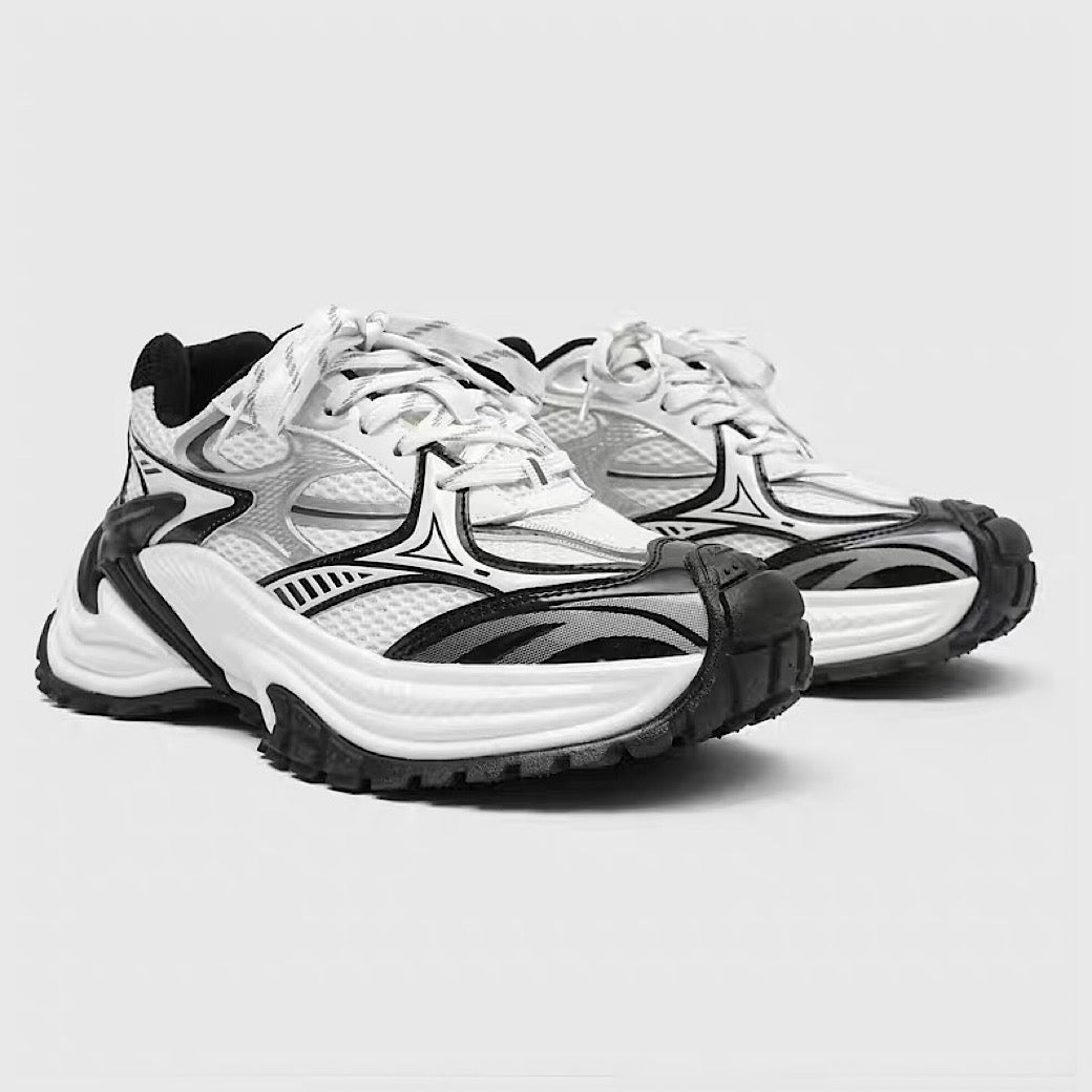 Mechanical sporty style platform sneakers  OR0917