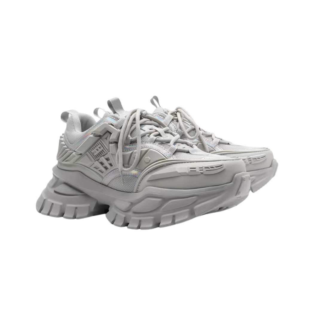 Upper with textured sole design, platform dad sneakers  OR0919
