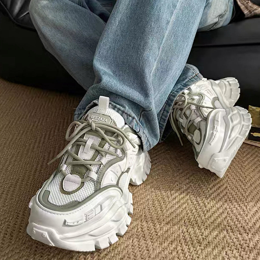 Upper with textured sole design, platform dad sneakers  OR0919