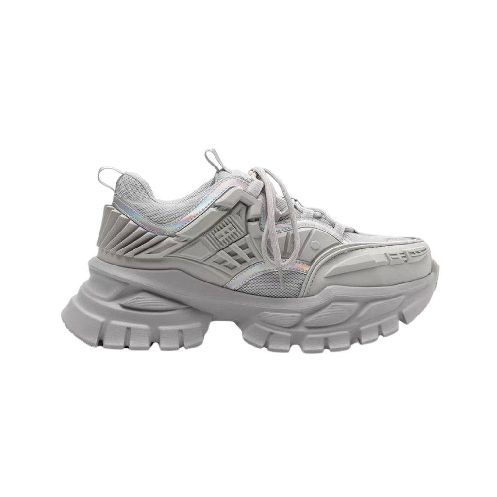 Upper with textured sole design, platform dad sneakers  OR0919
