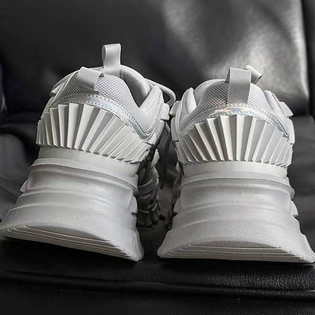 Upper with textured sole design, platform dad sneakers  OR0919