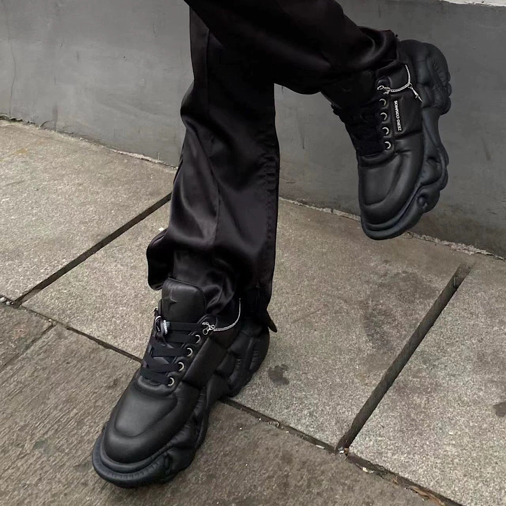 Rubber Simple Design Chain Plus Platform Sneakers  OR0927