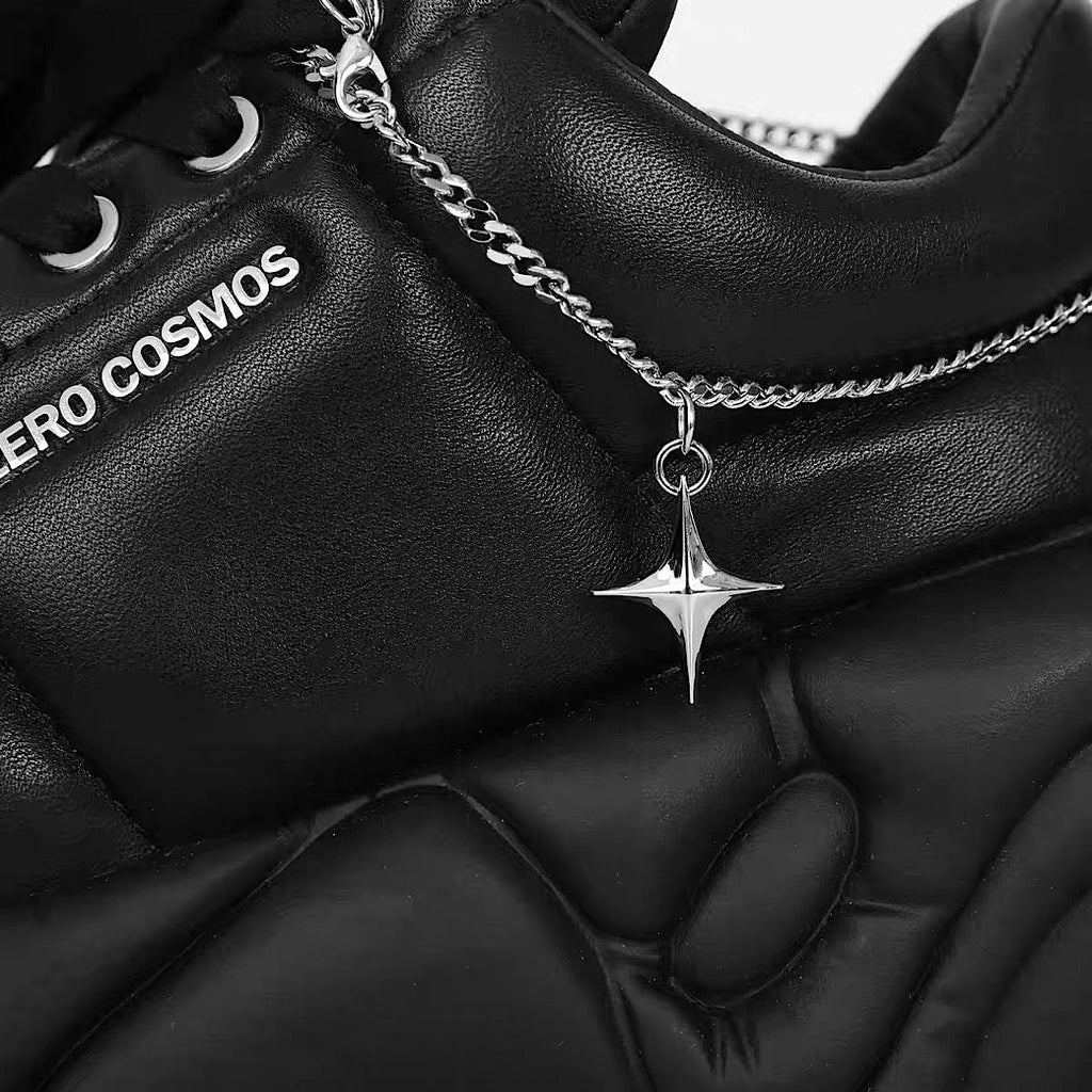 Rubber Simple Design Chain Plus Platform Sneakers  OR0927