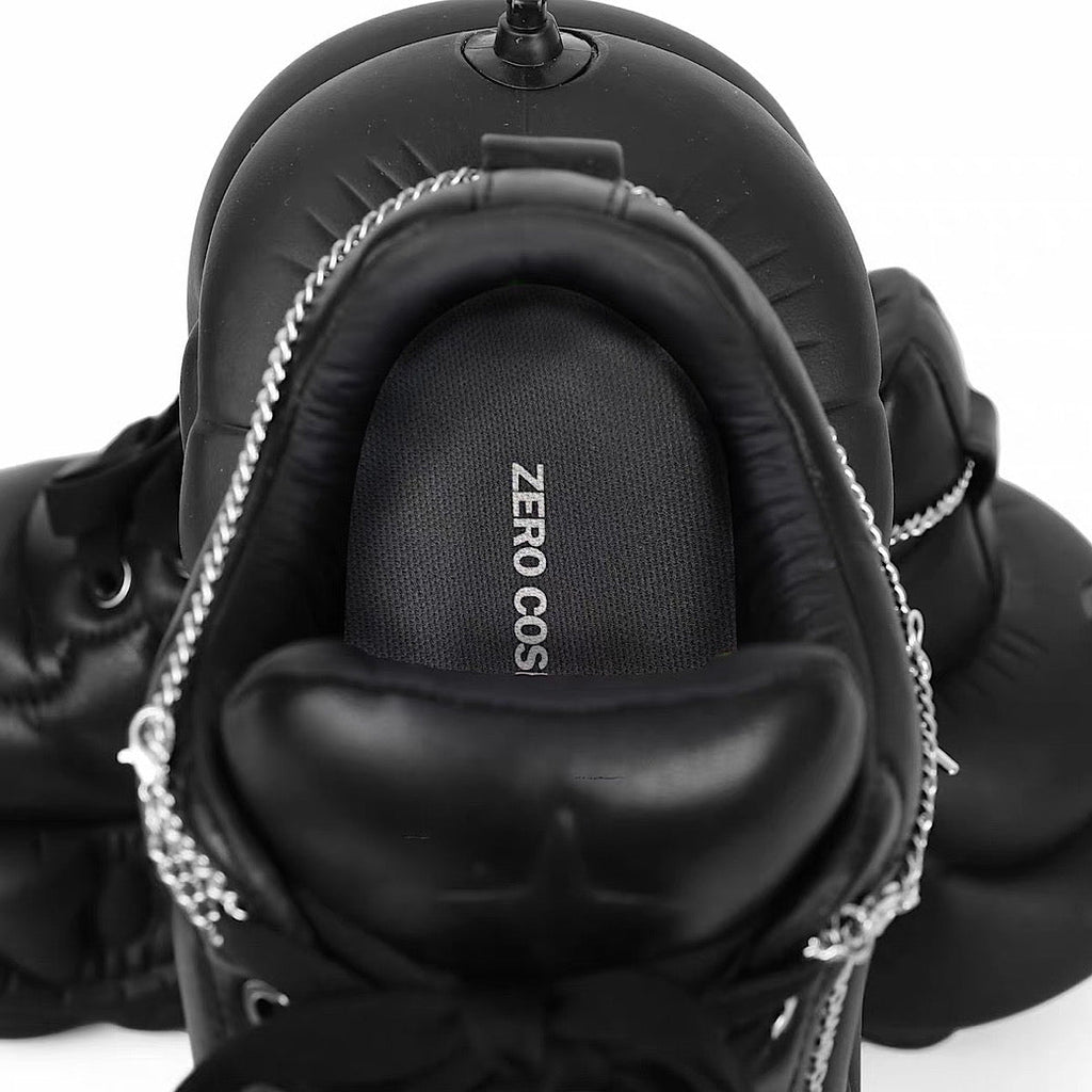 Rubber Simple Design Chain Plus Platform Sneakers  OR0927