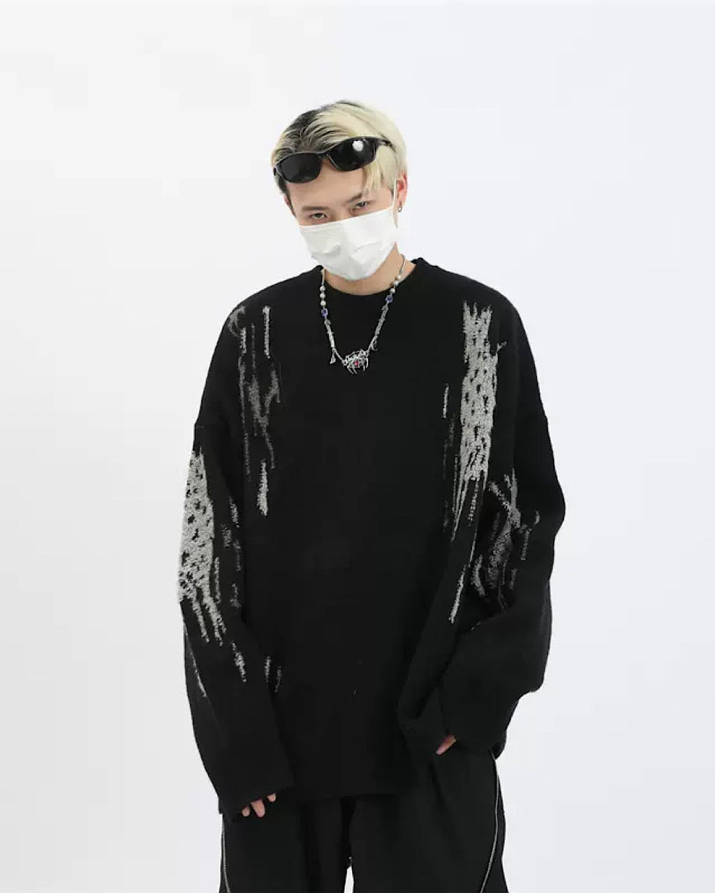 Carved design color knit  OR0946