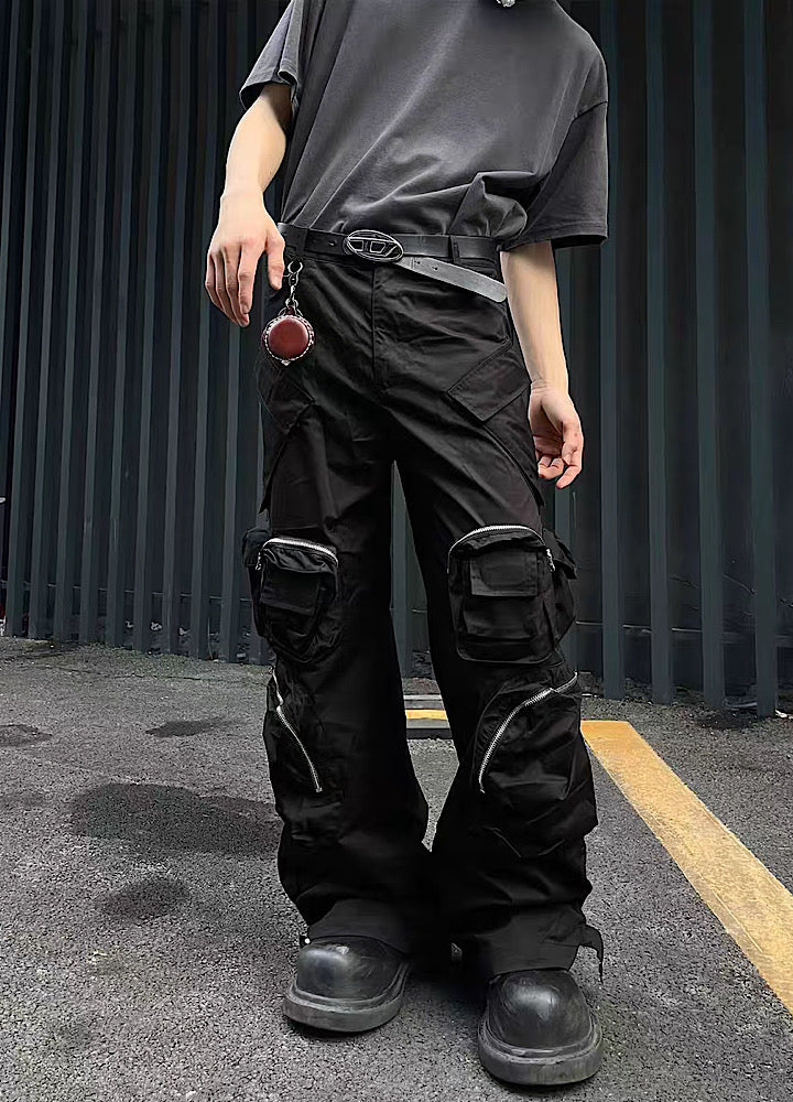 Multi-pocket design street style cargo pants  OR0947
