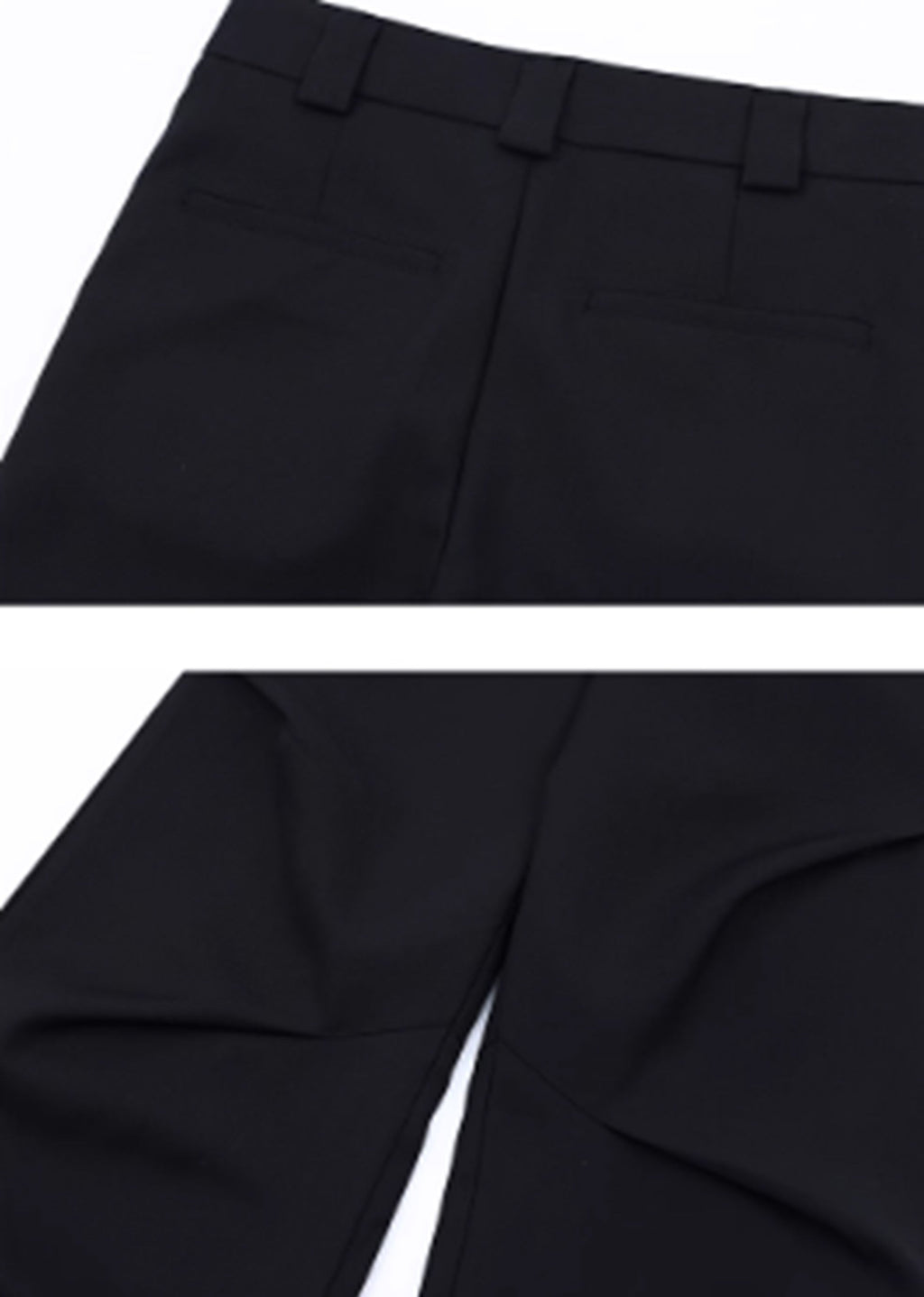 Unique cross gimmick silhouette simple design slacks pants  OR0950