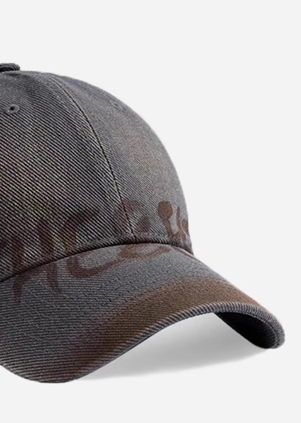 Dull wash blood processing design dark cap  OR0956