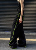 Green line booster high wide silhouette pants  OR0968