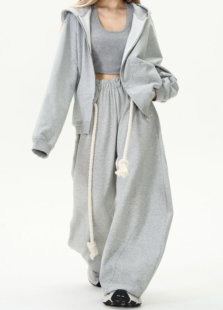 Wide oversized sweatshirt style pants  OR0986