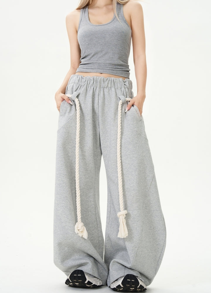 Wide oversized sweatshirt style pants  OR0986
