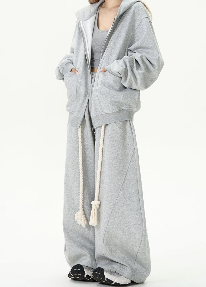 Wide oversized sweatshirt style pants  OR0986