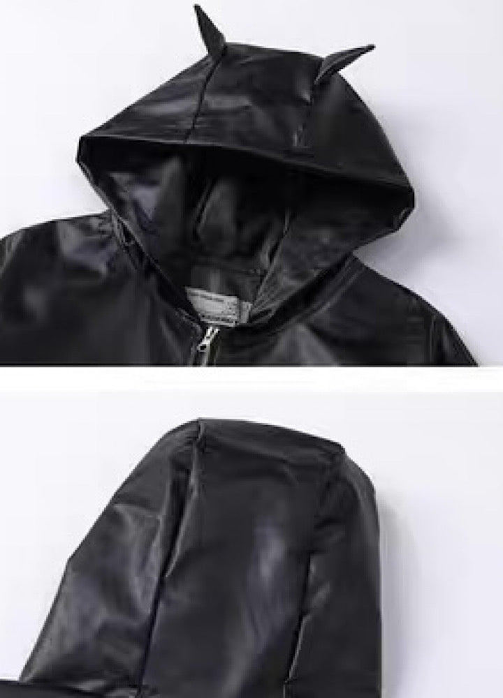Regular silhouette devil design hoodie jacket  OR0995