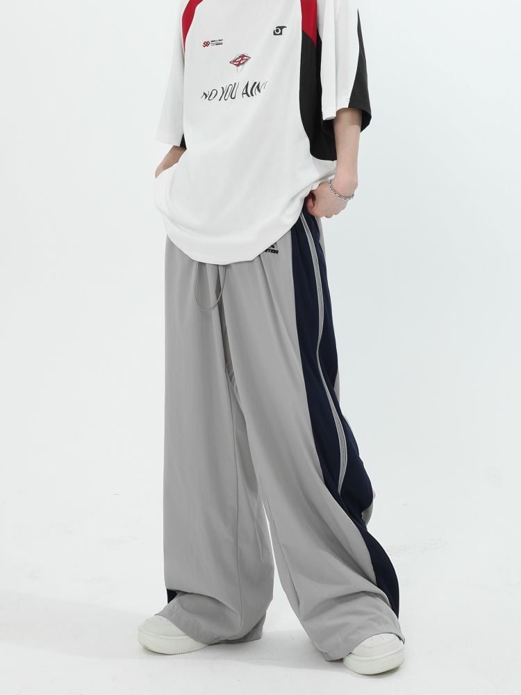 Side line zipper slit casual pants  OR1001