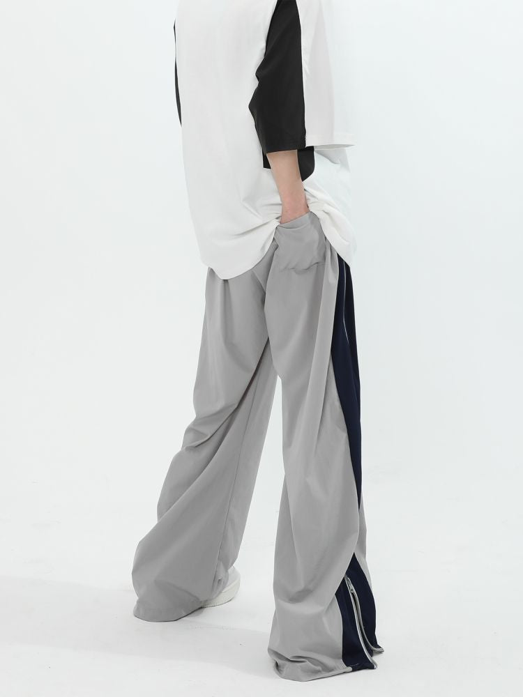 Side line zipper slit casual pants  OR1001