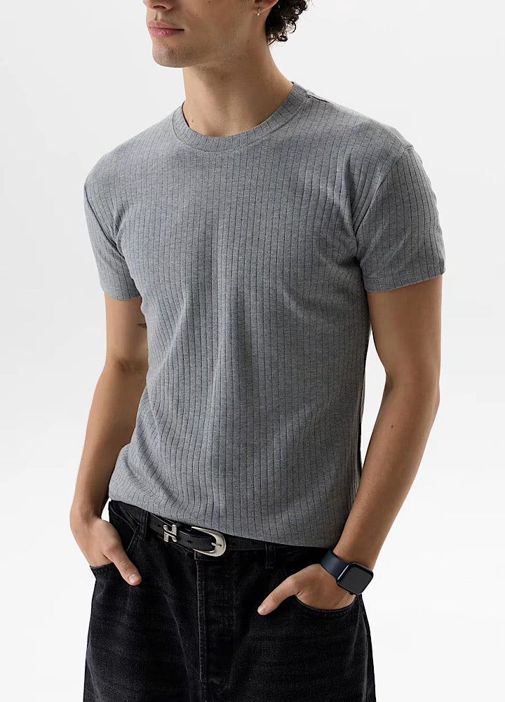 Ribline Fit Basic Design Short-Sleeve T-Shirt  OR1003