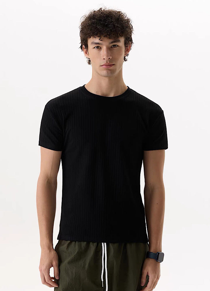 Ribline Fit Basic Design Short-Sleeve T-Shirt  OR1003