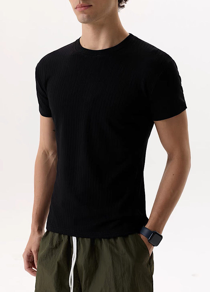 Ribline Fit Basic Design Short-Sleeve T-Shirt  OR1003