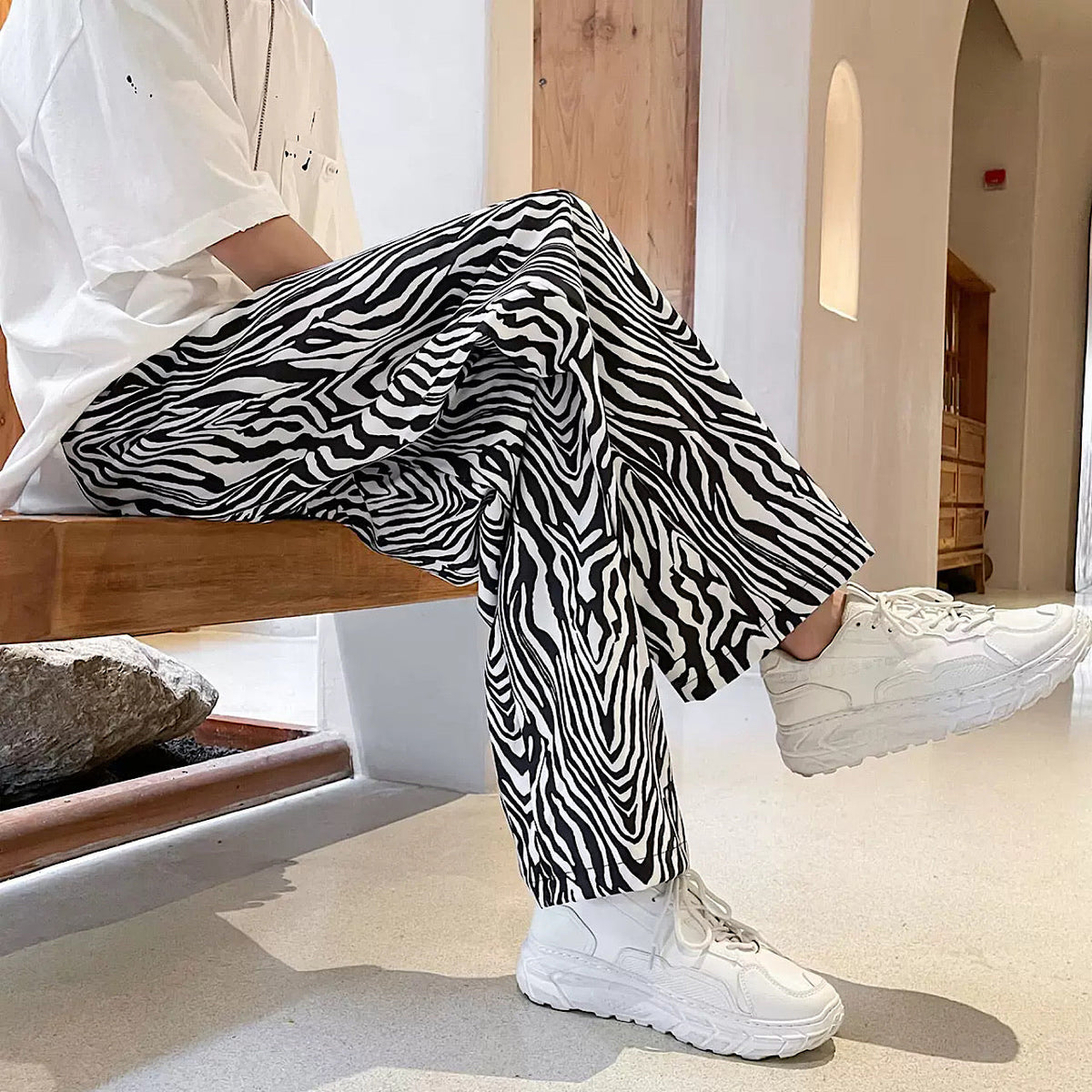 2-color zebra pants  OR1010