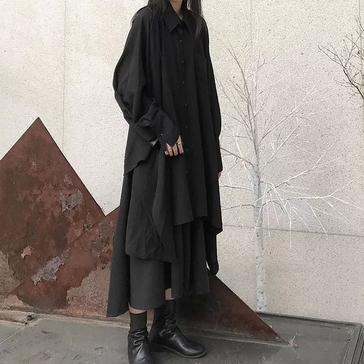 Black mode long shirt  OR1013