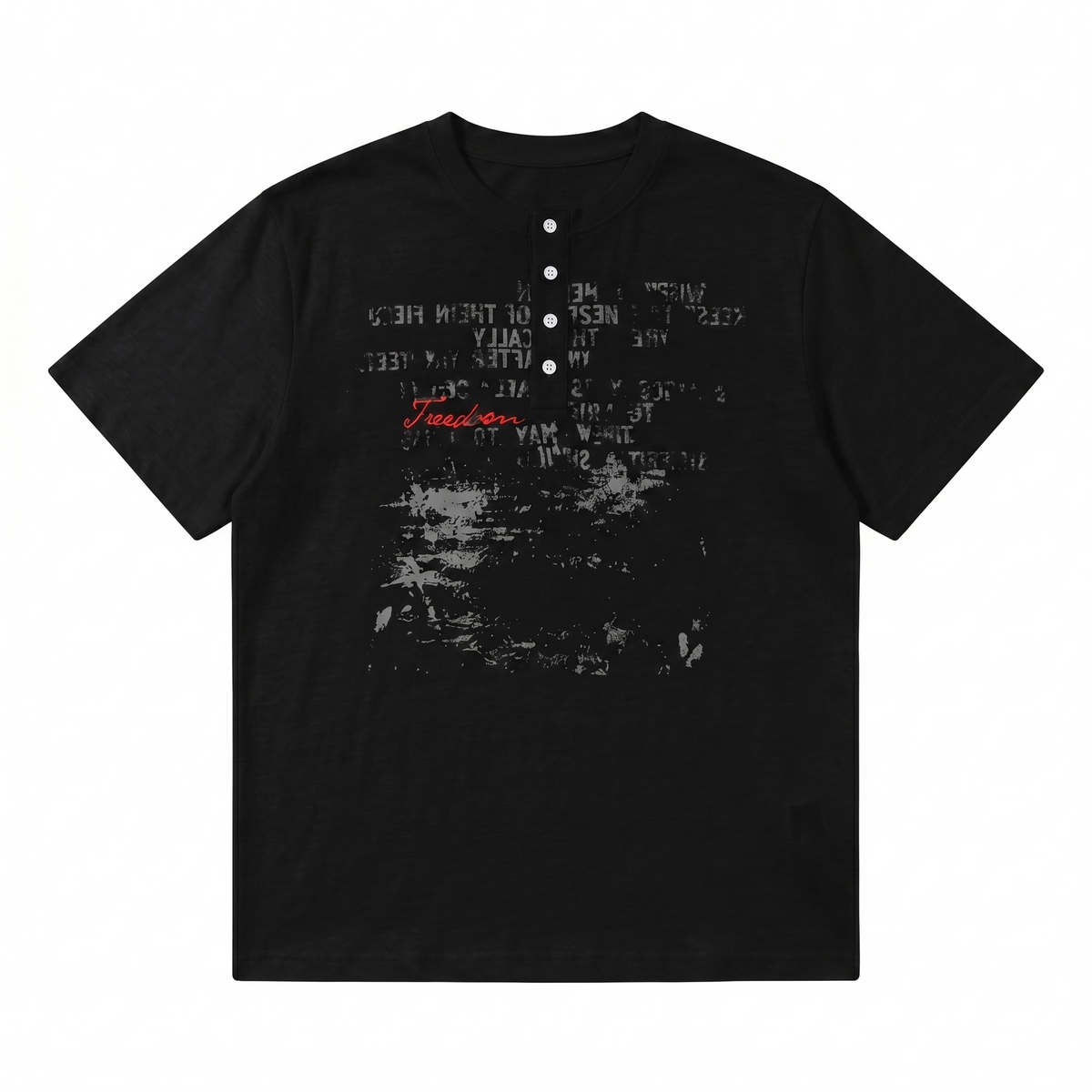 Punk graphic design slim street short-sleeved T-shirt  OR1019