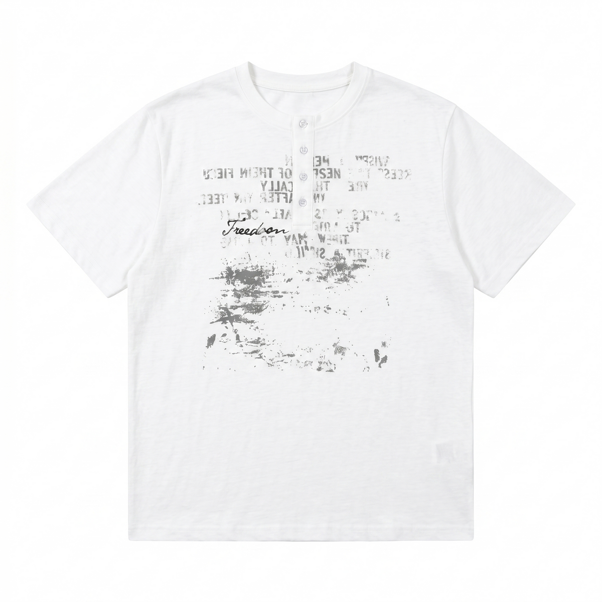 Punk graphic design slim street short-sleeved T-shirt  OR1019