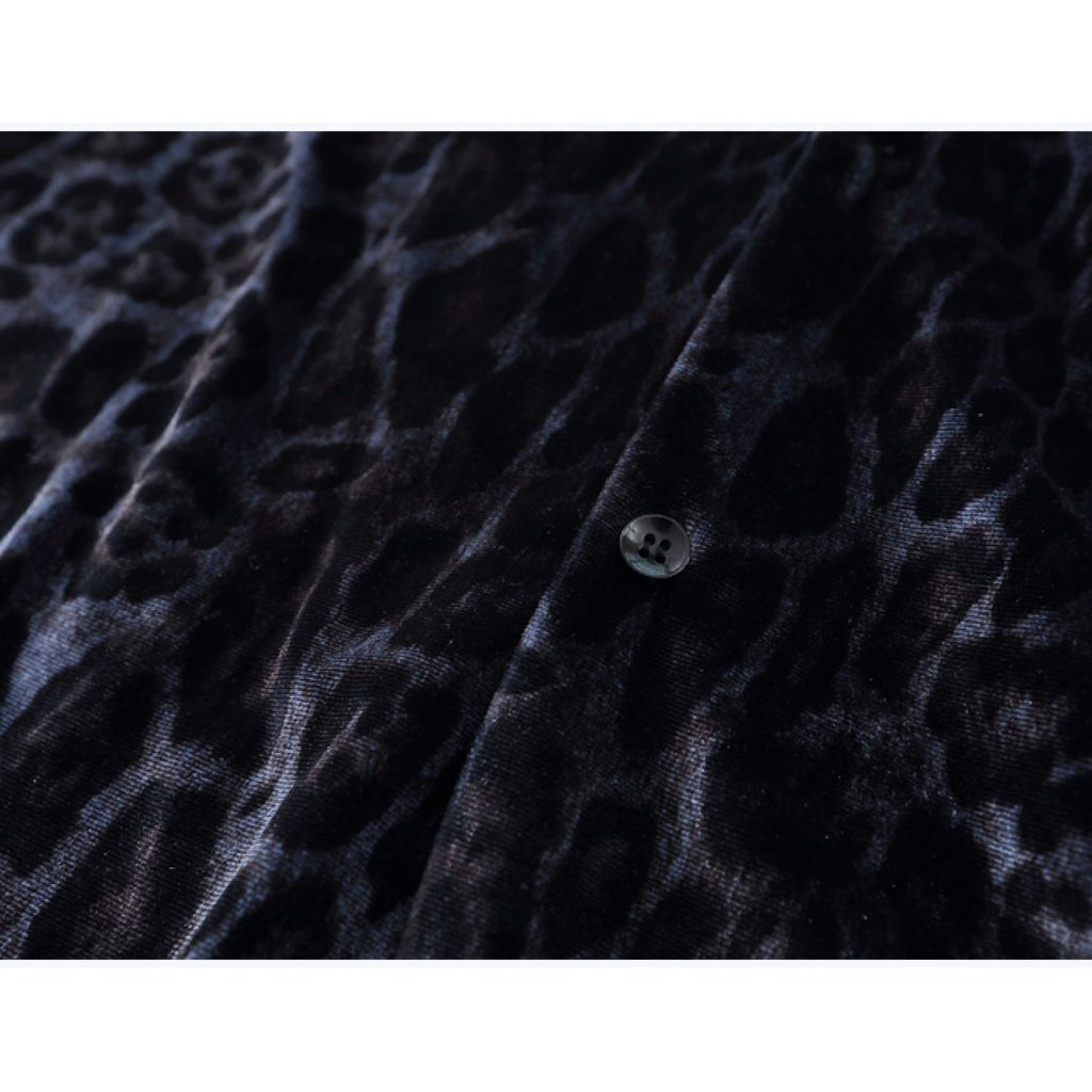 Leopard print short-sleeved loose summer shirt  OR1023