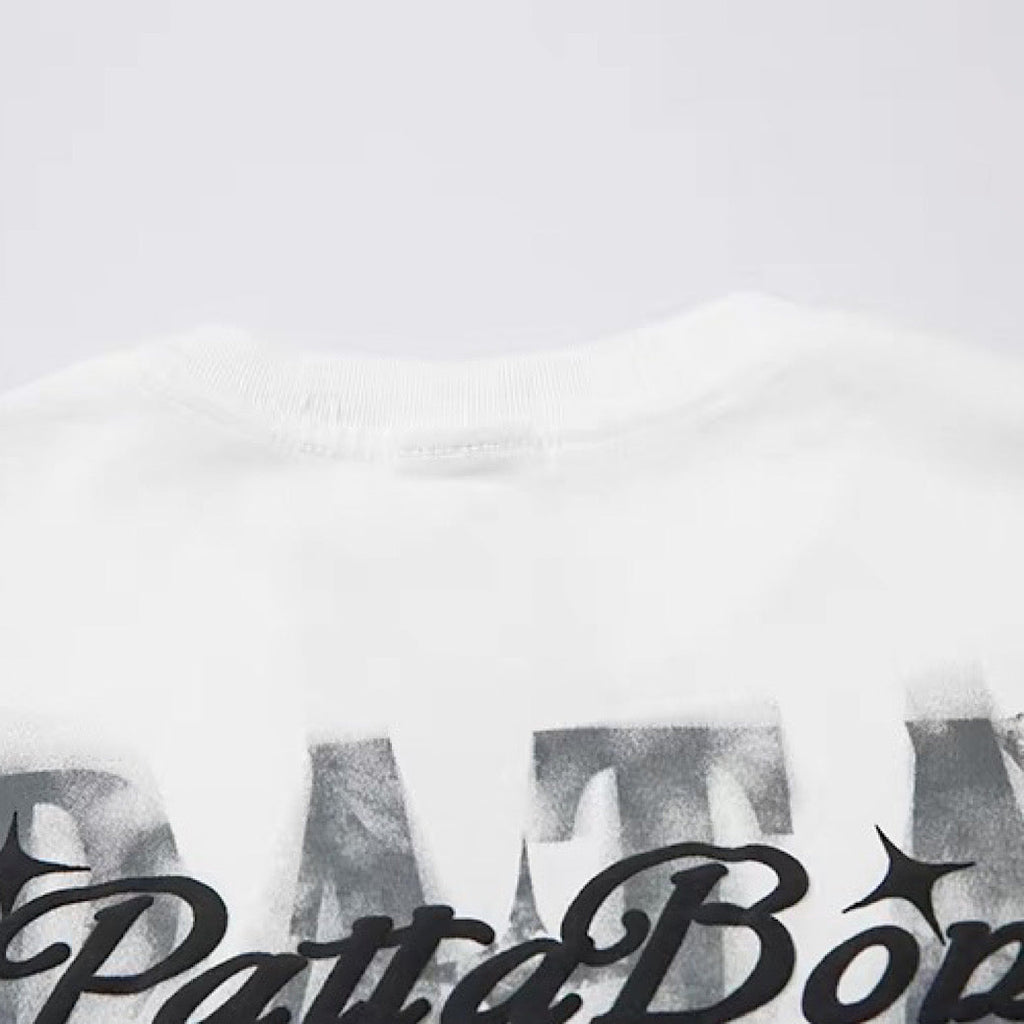 Big front initial print distressed short-sleeved T-shirt  OR1051