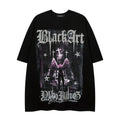 Dark angel wings graphic print T-shirt  OR1053